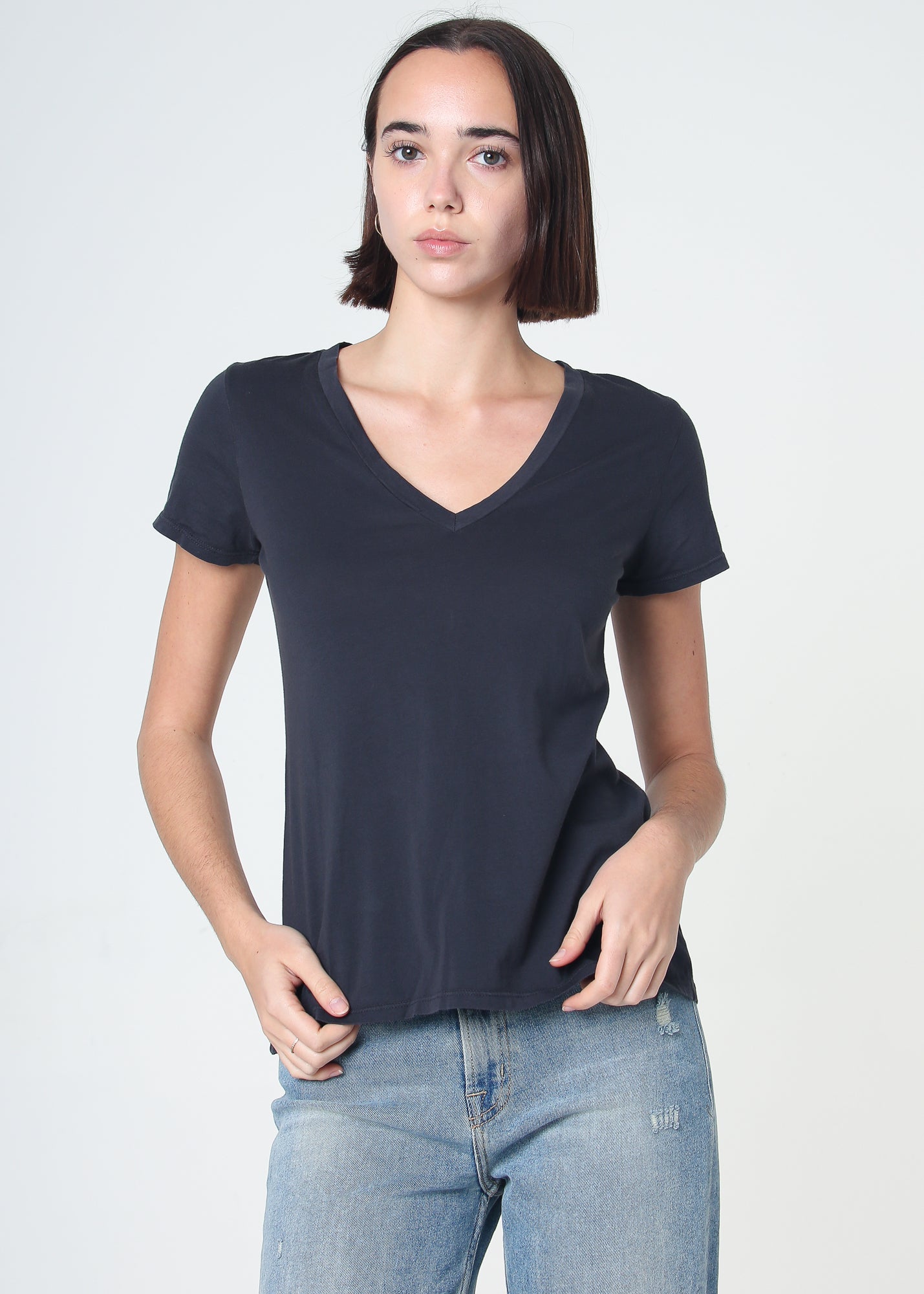 Supima Cotton V Neck Tee