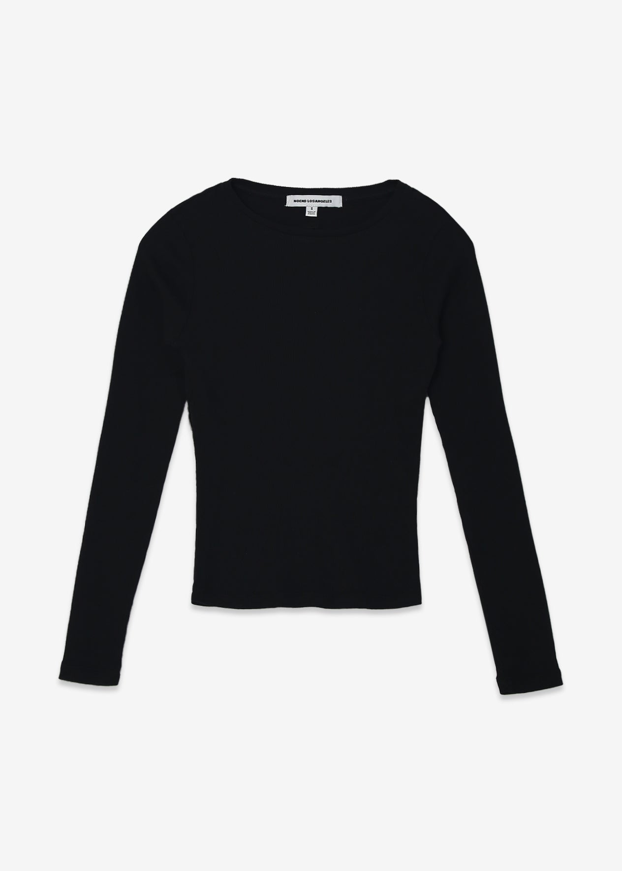 Essential Ribbed Long Sleeve Crop Top