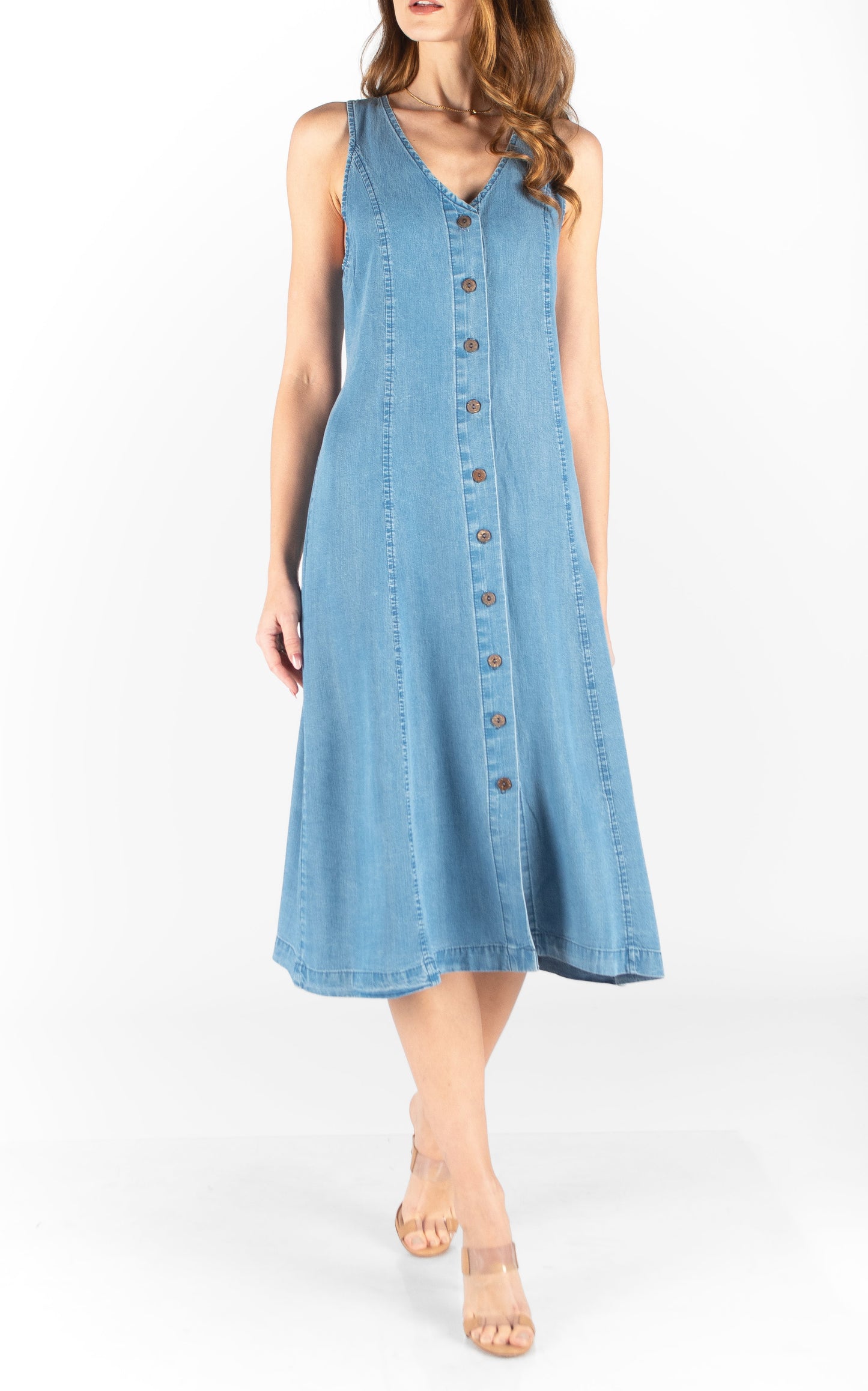 JAMES DRESS VTG BLUE