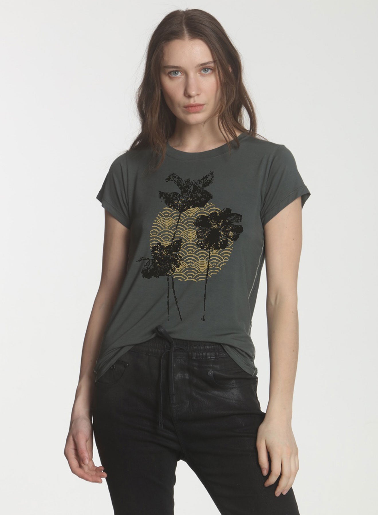 Graphic Kate Crew - Loden Poppy Deco Sun