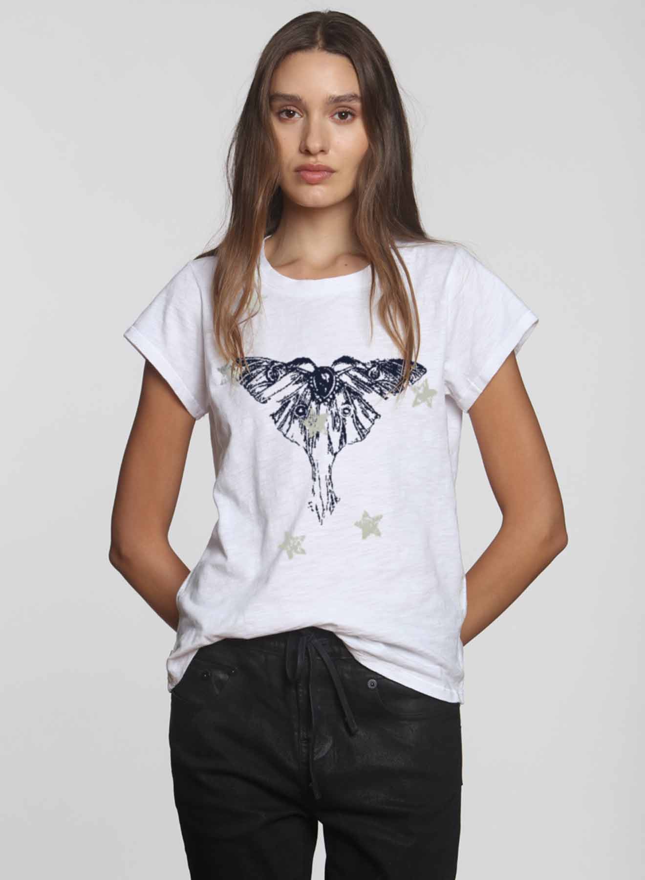 Graphic Ava Tee - White Luna Star