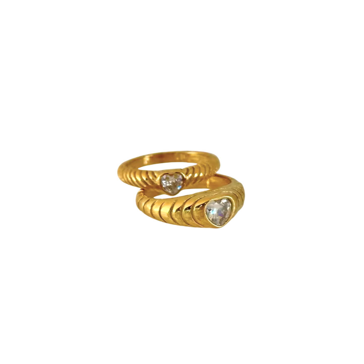 Zircon Heart Ring