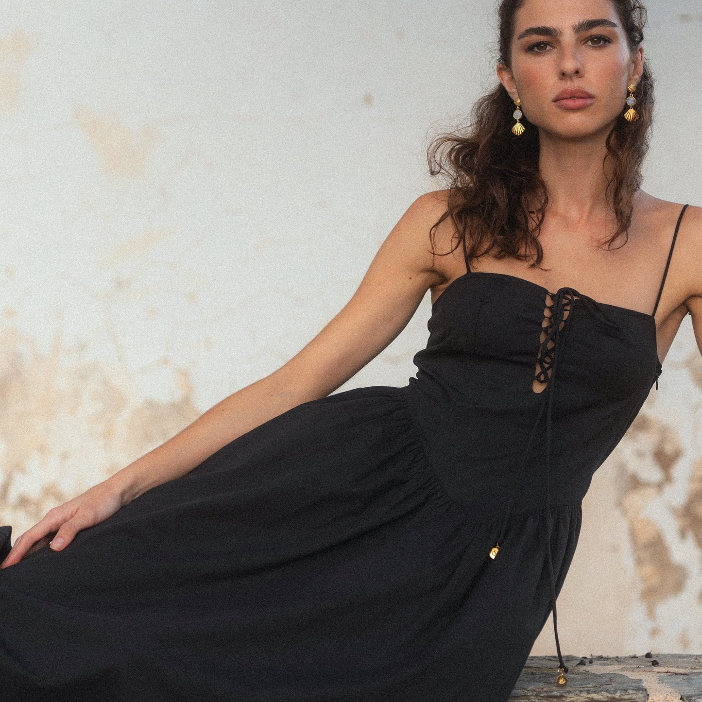Raquel Drop Waist Maxi Dress