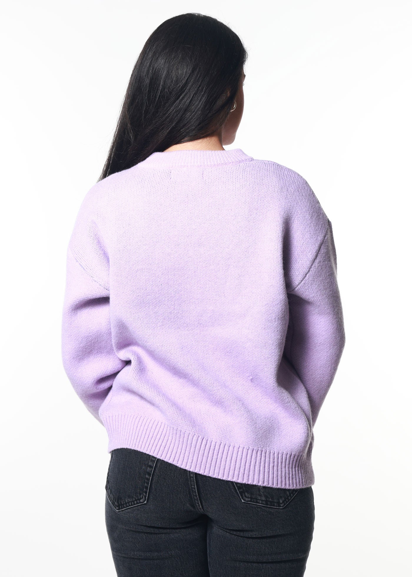 Bite Me Lilac Oversized Sweater