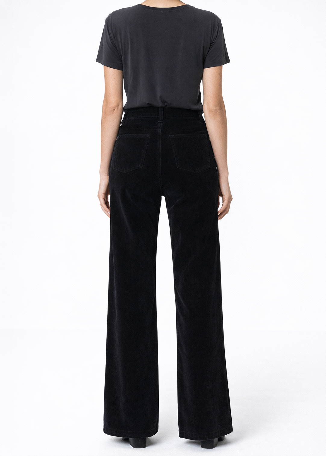 Dina High Waisted Wide Corduroy