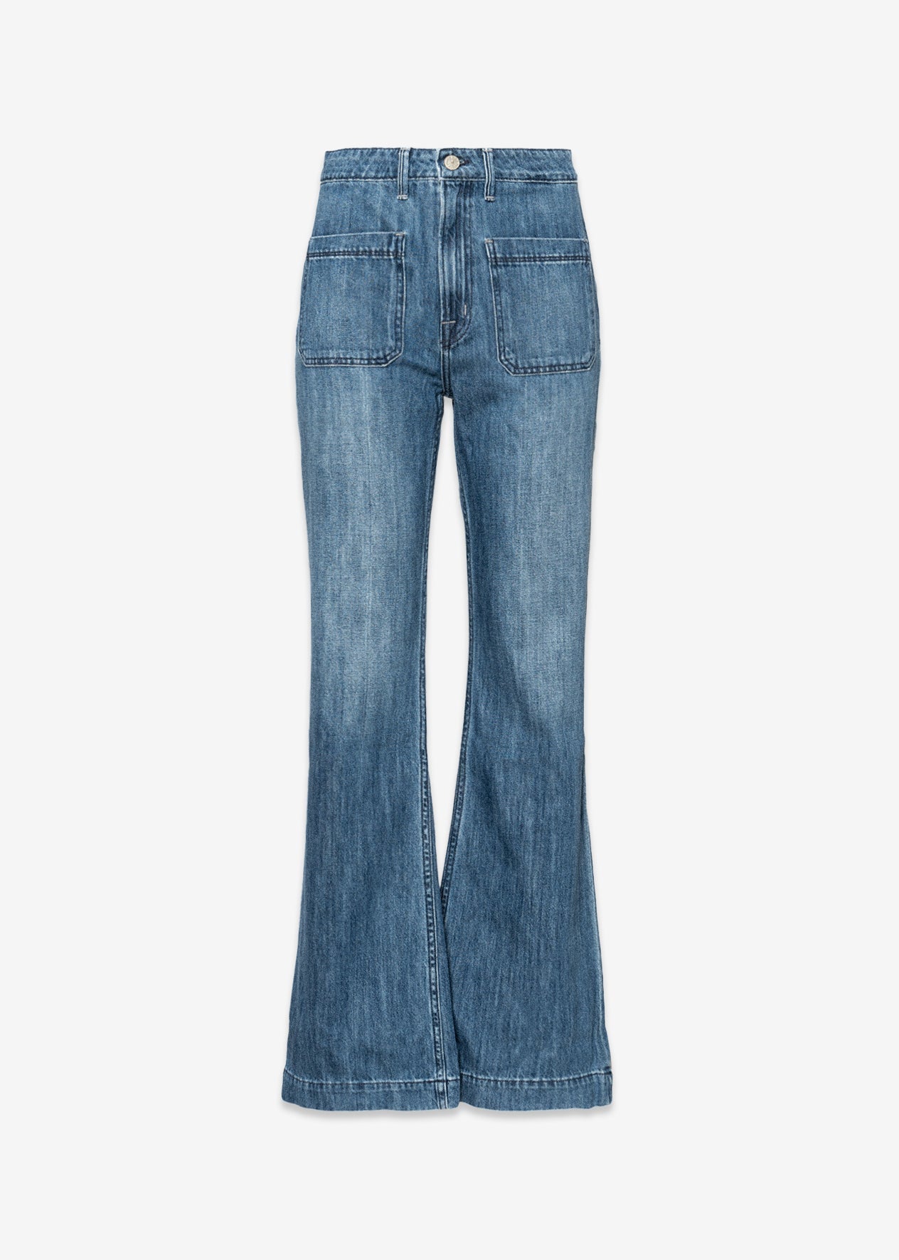Daphine Sailor Pocket Mid Rise Wide Flare