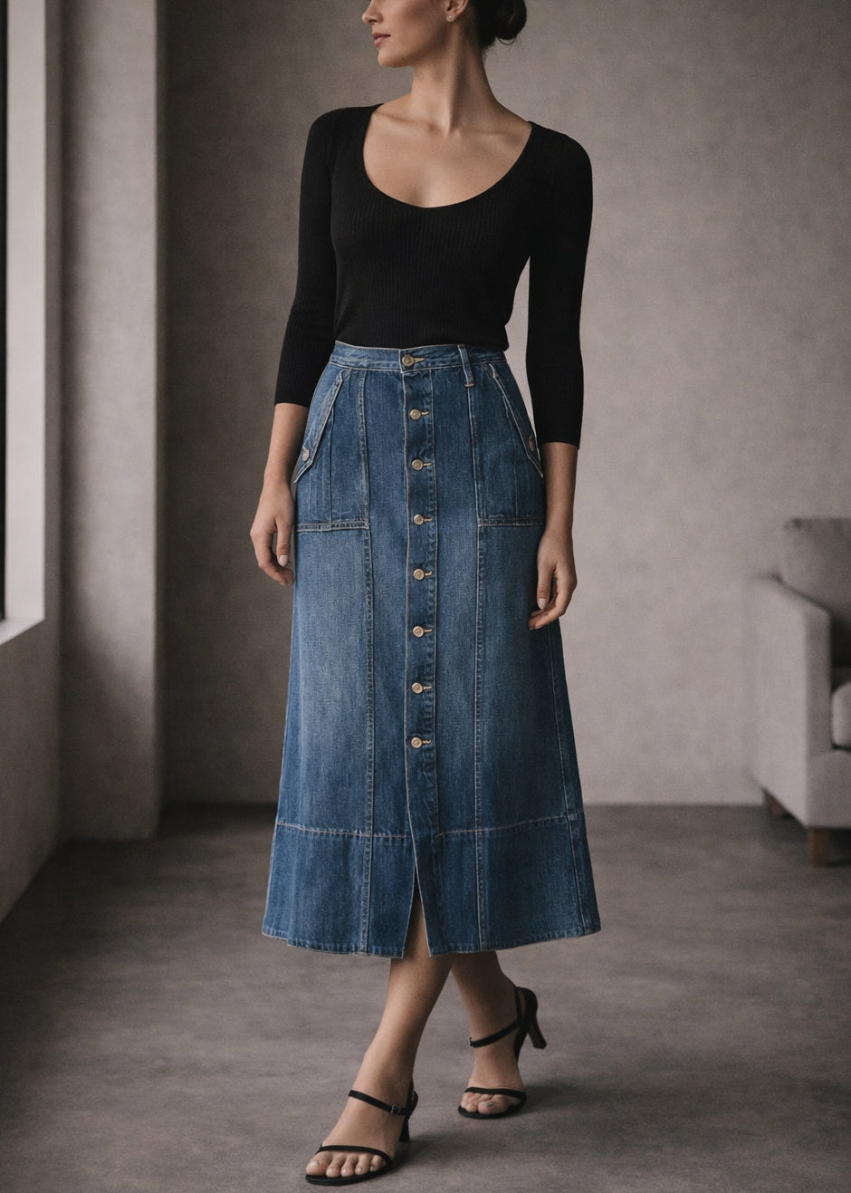 Rachel Utility Maxi Skirt