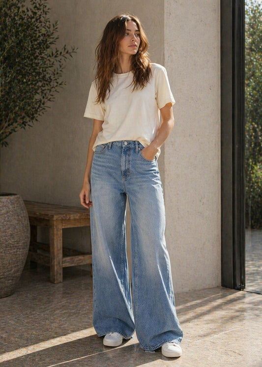 Upcycled High Rise Baggy