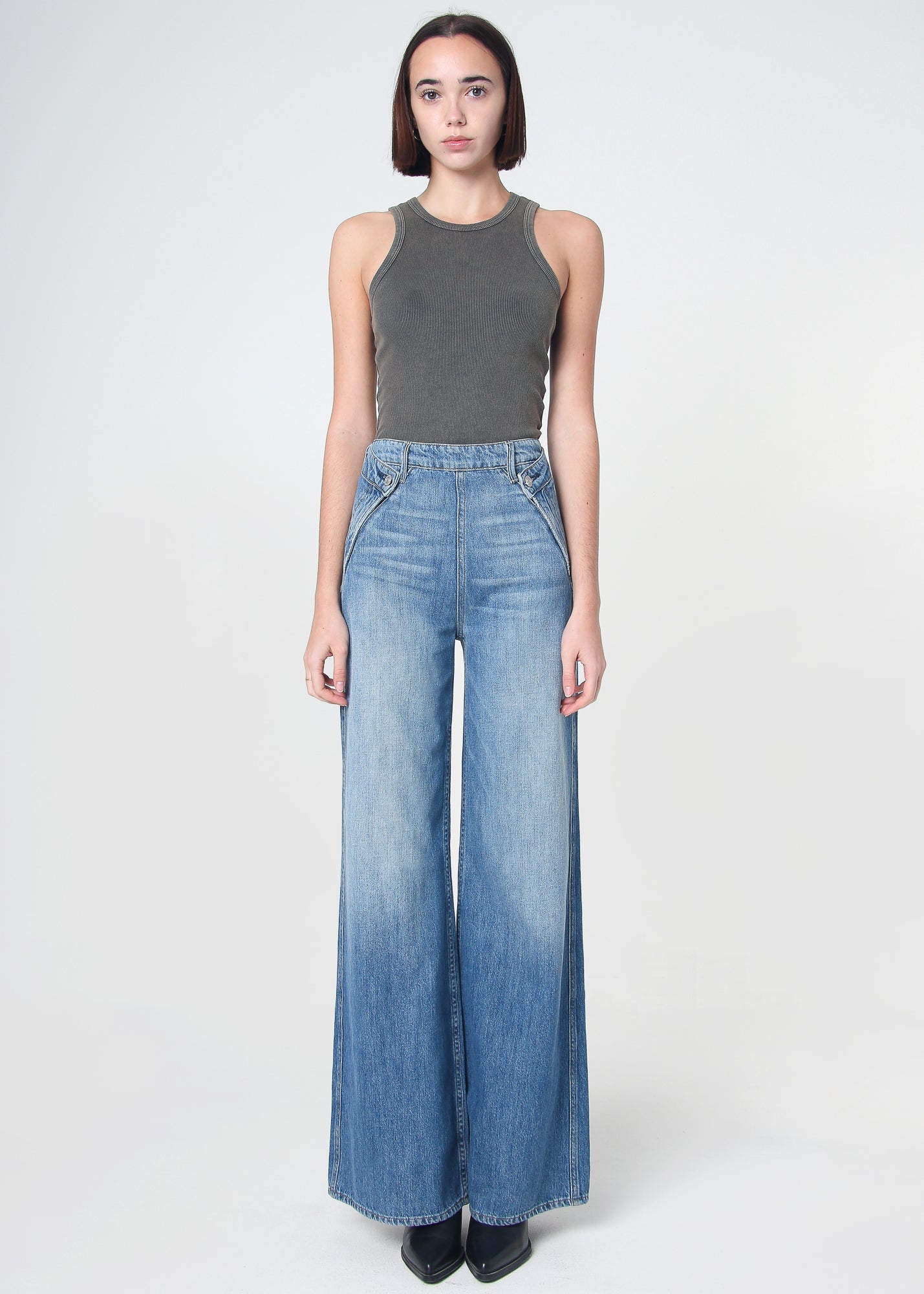 Dina High Waisted Wide
