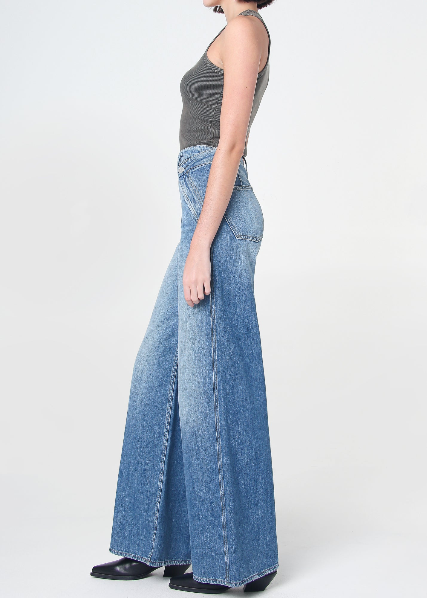 Dina High Waisted Wide