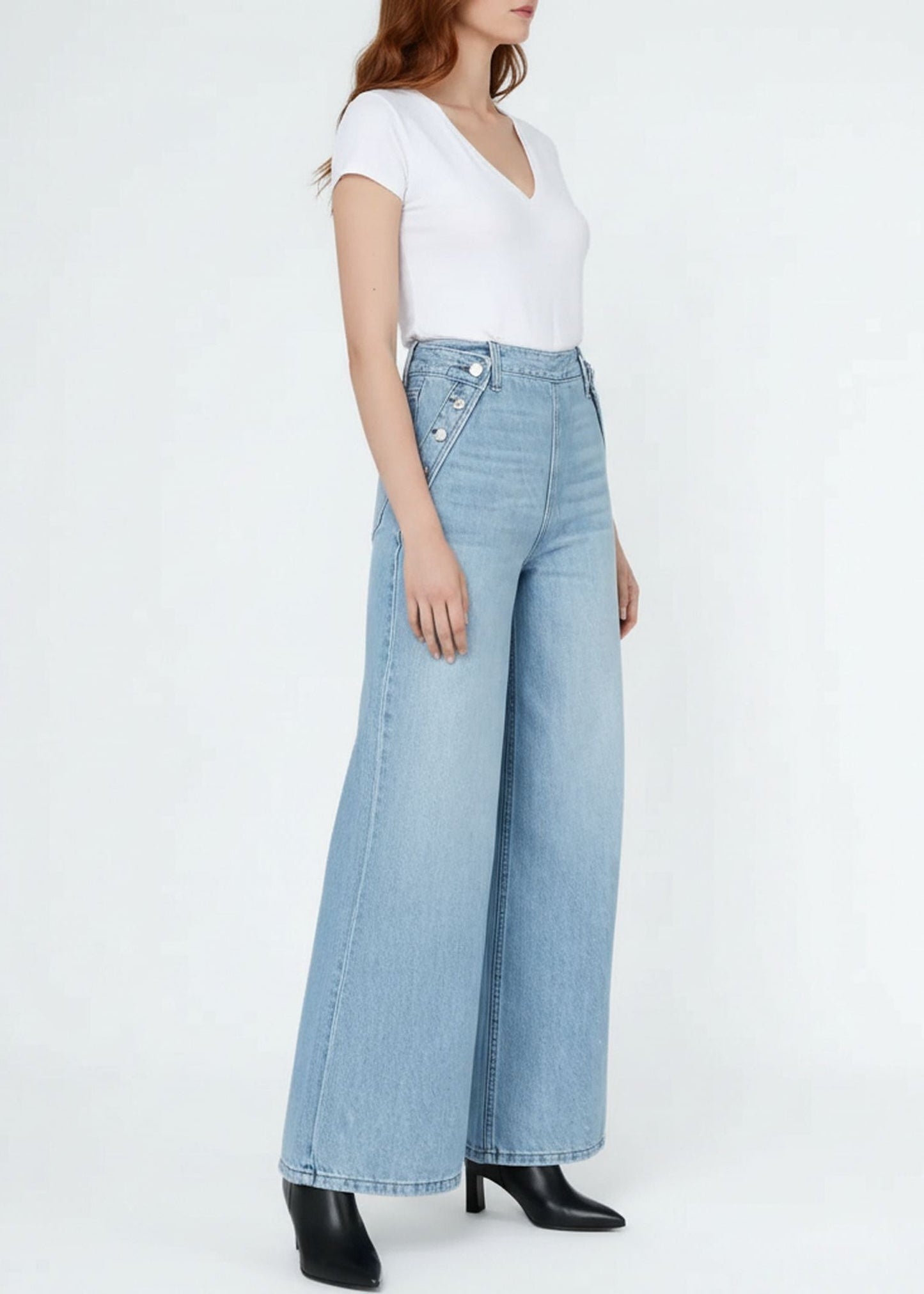 Dina High Waisted Wide