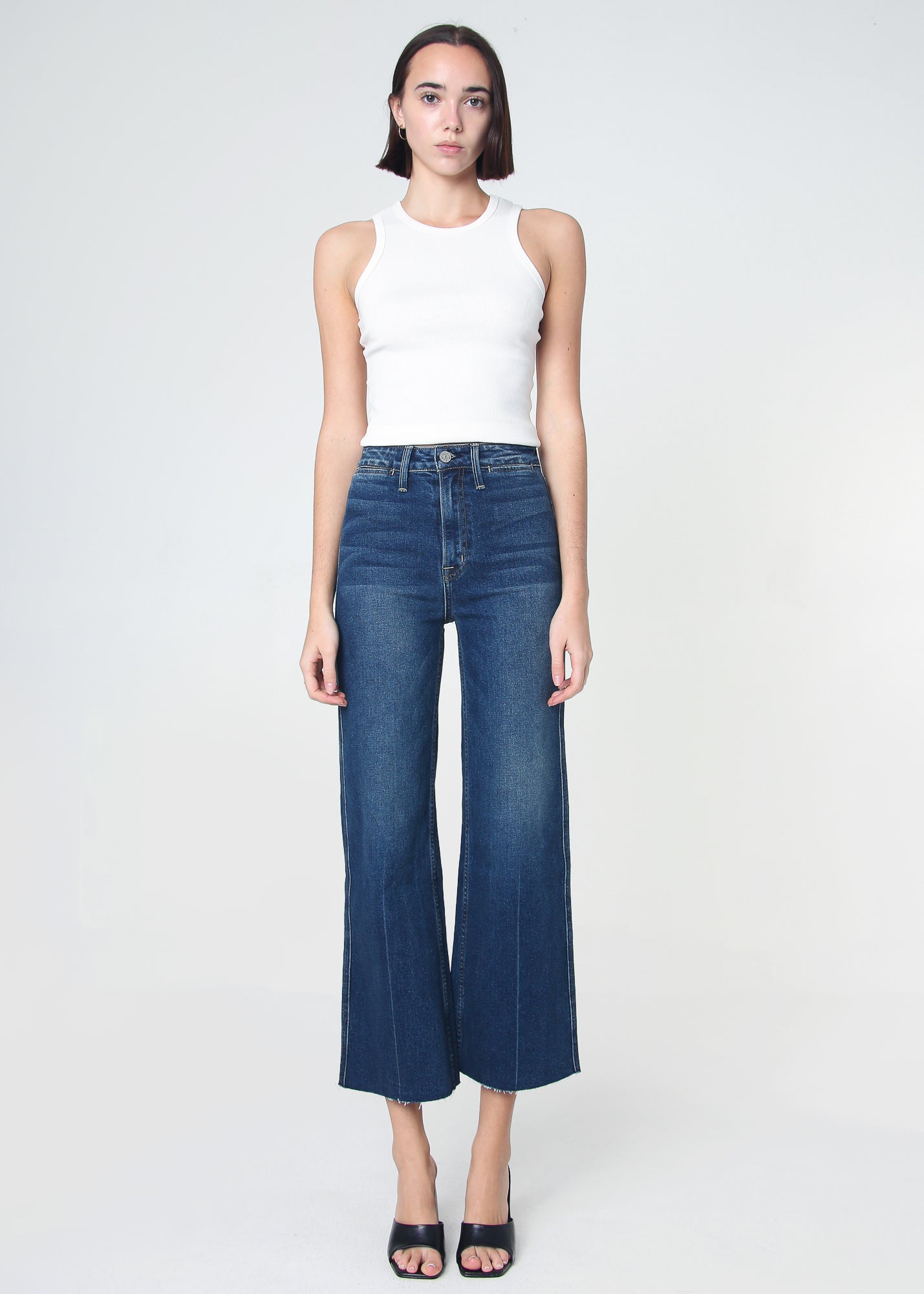 Queen High Rise Crop Wide Leg