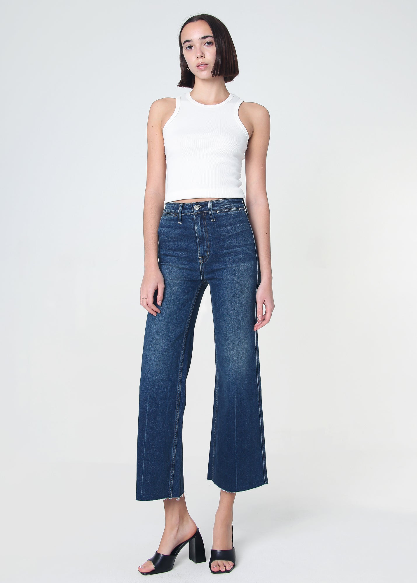 Queen High Rise Crop Wide Leg