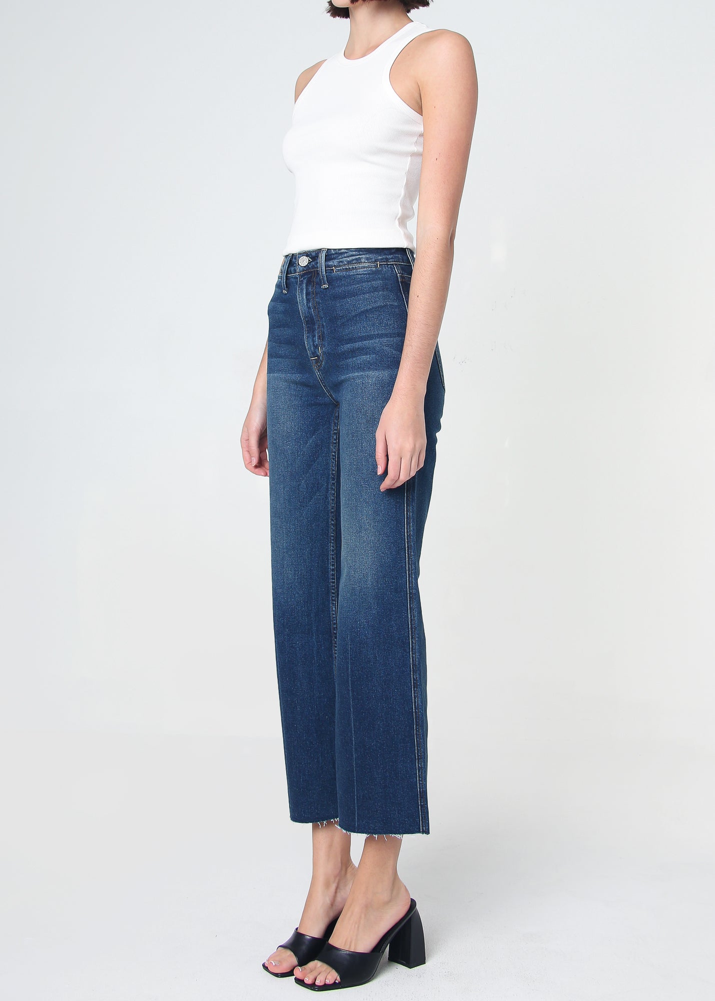 Queen High Rise Crop Wide Leg