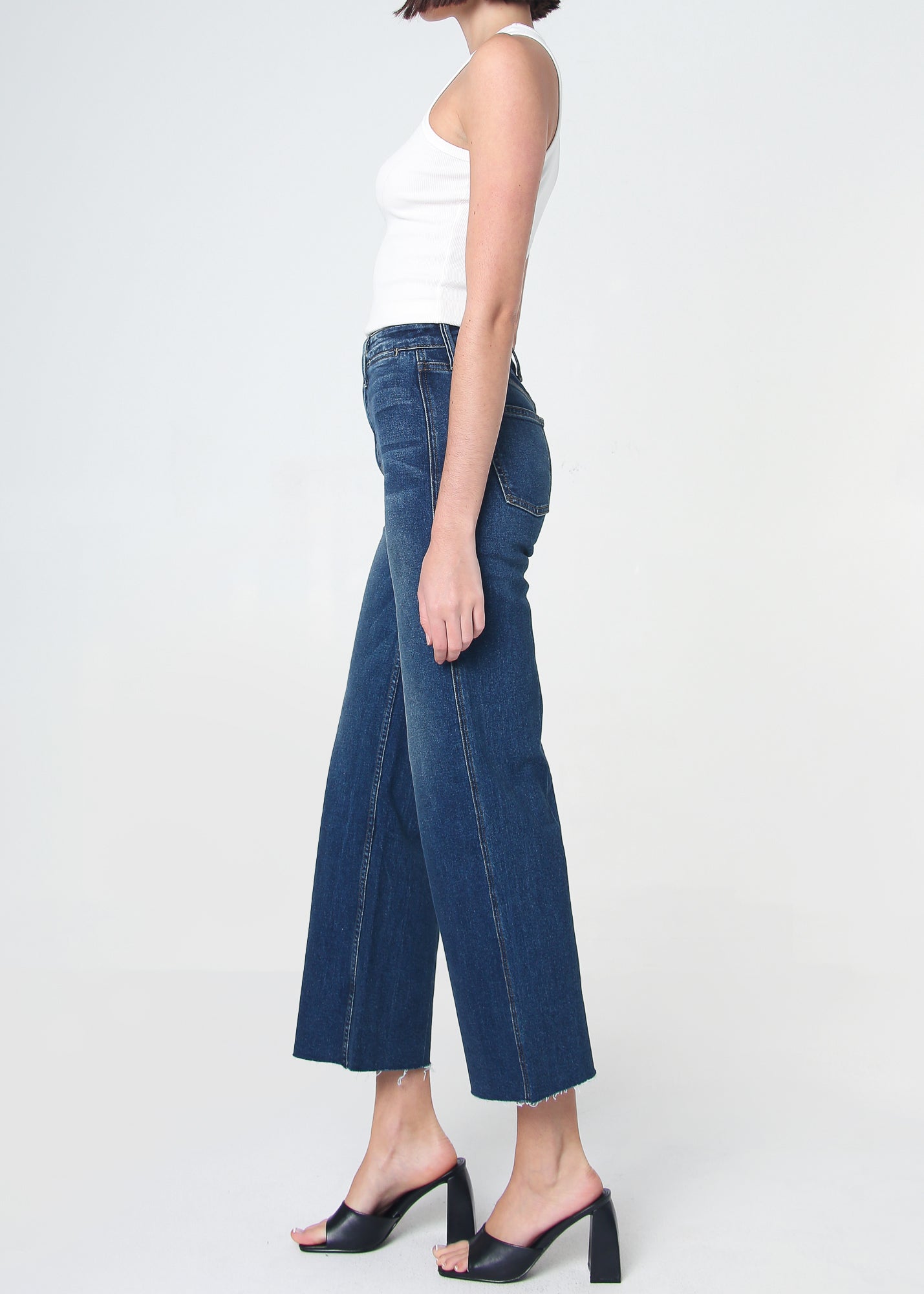 Queen High Rise Crop Wide Leg