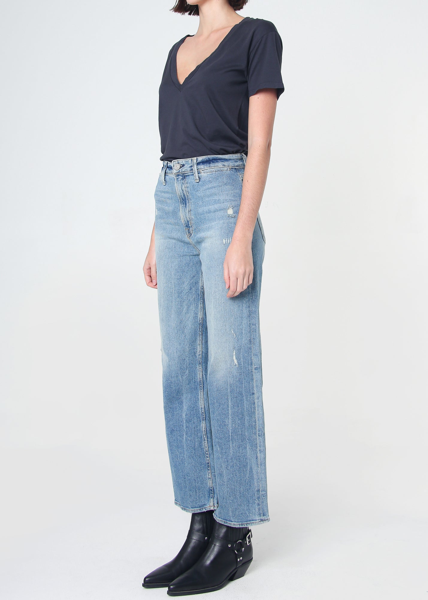 Queen High Rise Crop Wide Leg