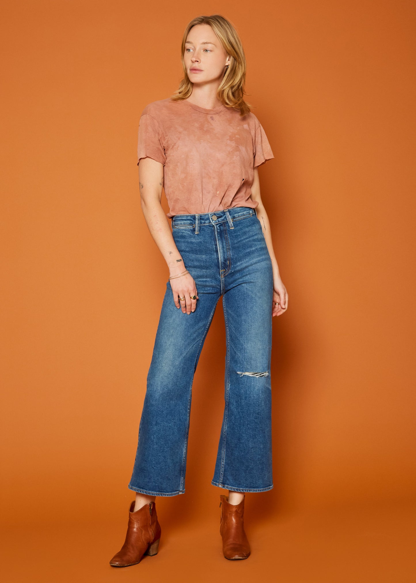 Queen High Rise Crop Wide Leg