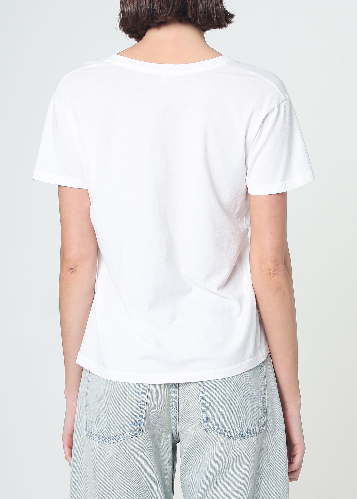 Supima Cotton Deep V Neck Tee