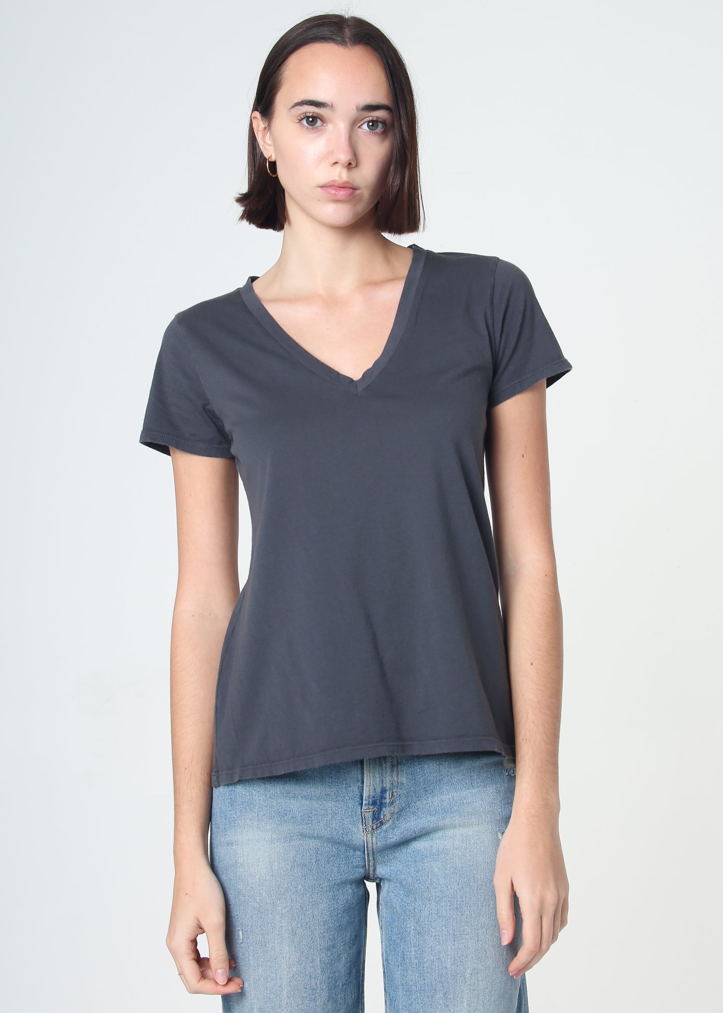 Supima Cotton V Neck Tee