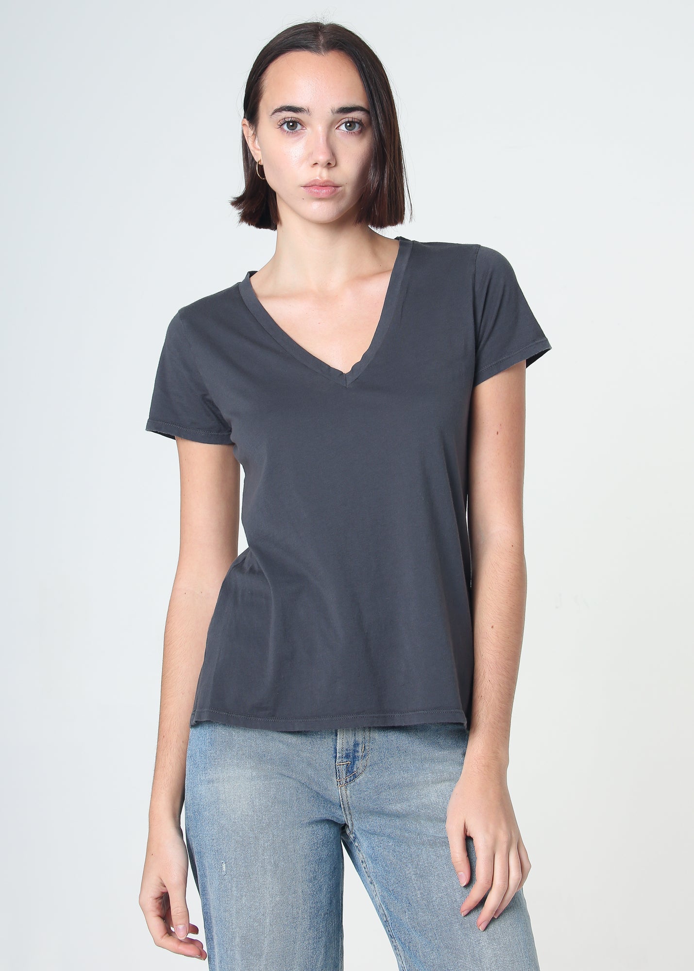 Supima Cotton V Neck Tee