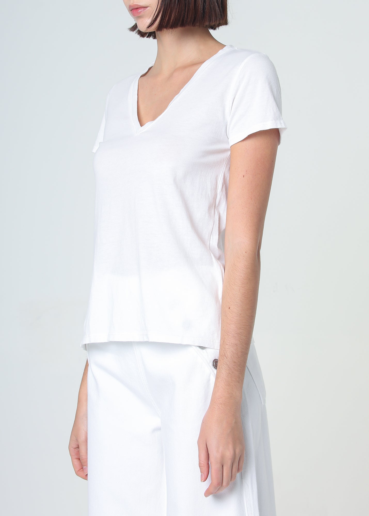 Supima Cotton V Neck Tee