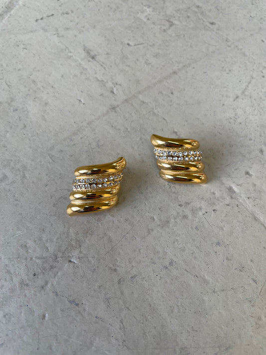 Ripple Hoop Earrings