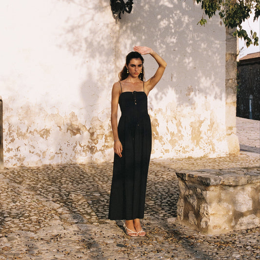 Raquel Drop Waist Maxi Dress