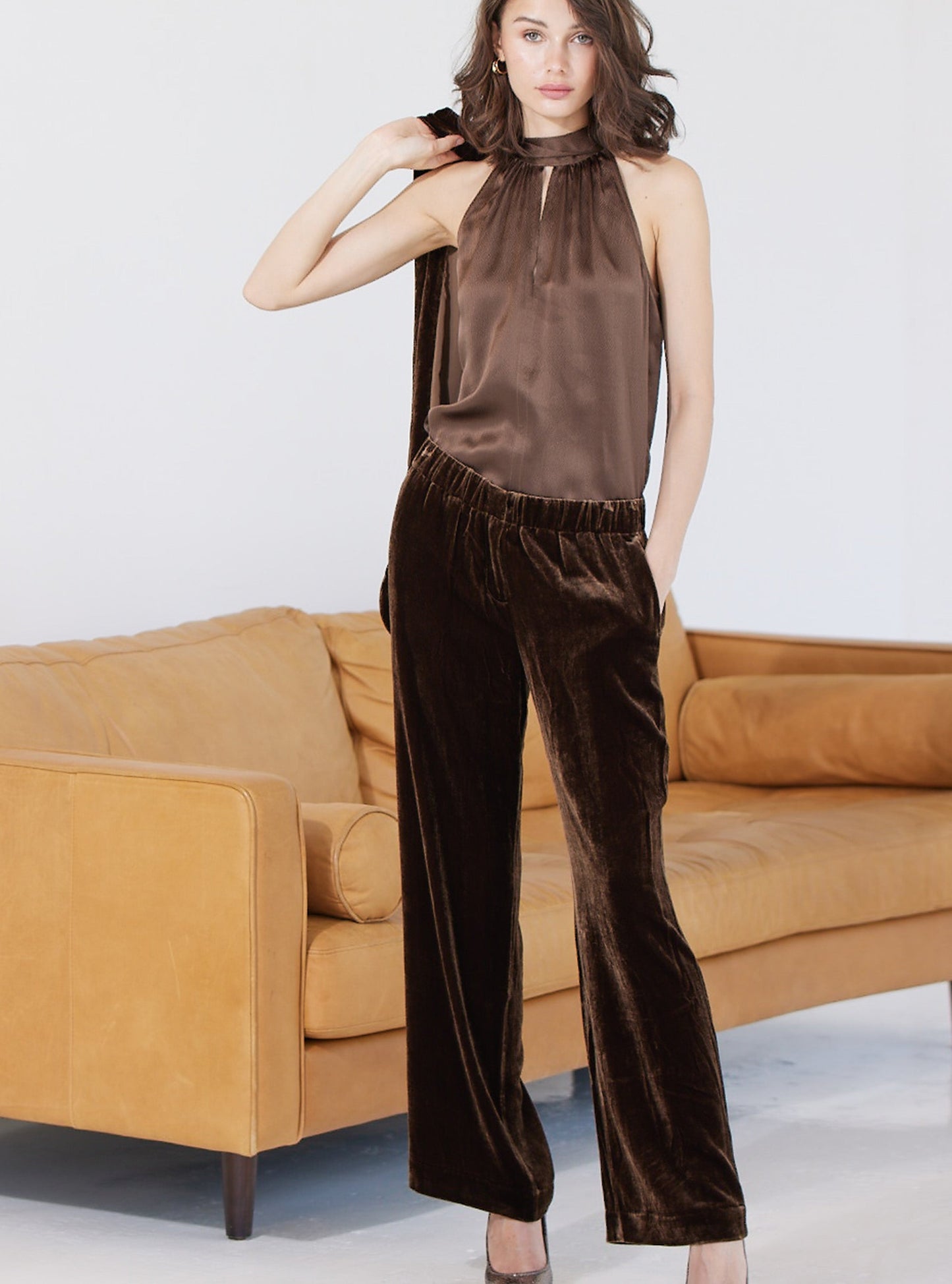 go velvet cocktail pant