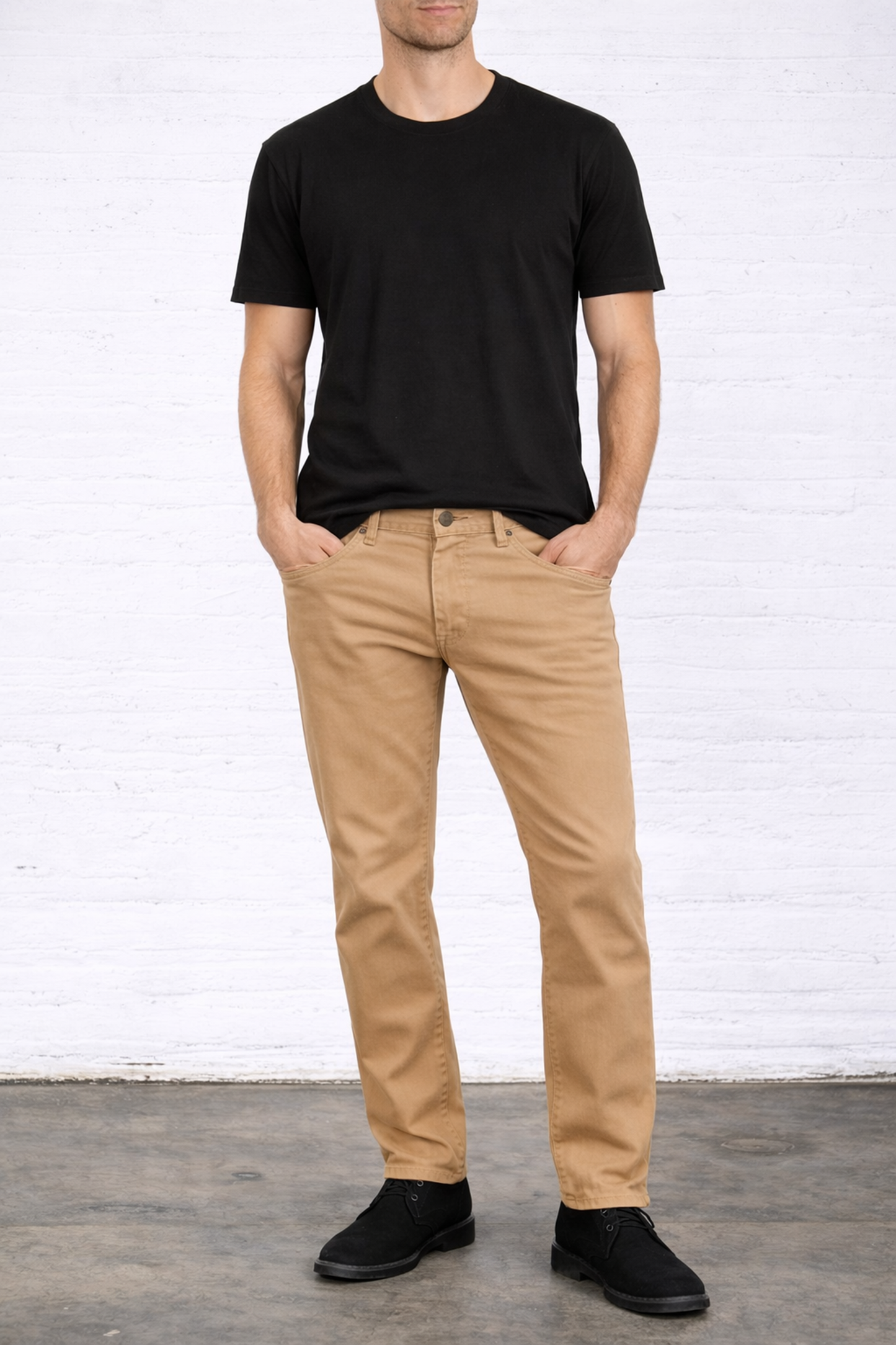 MENS CREW NECK T-BLACK