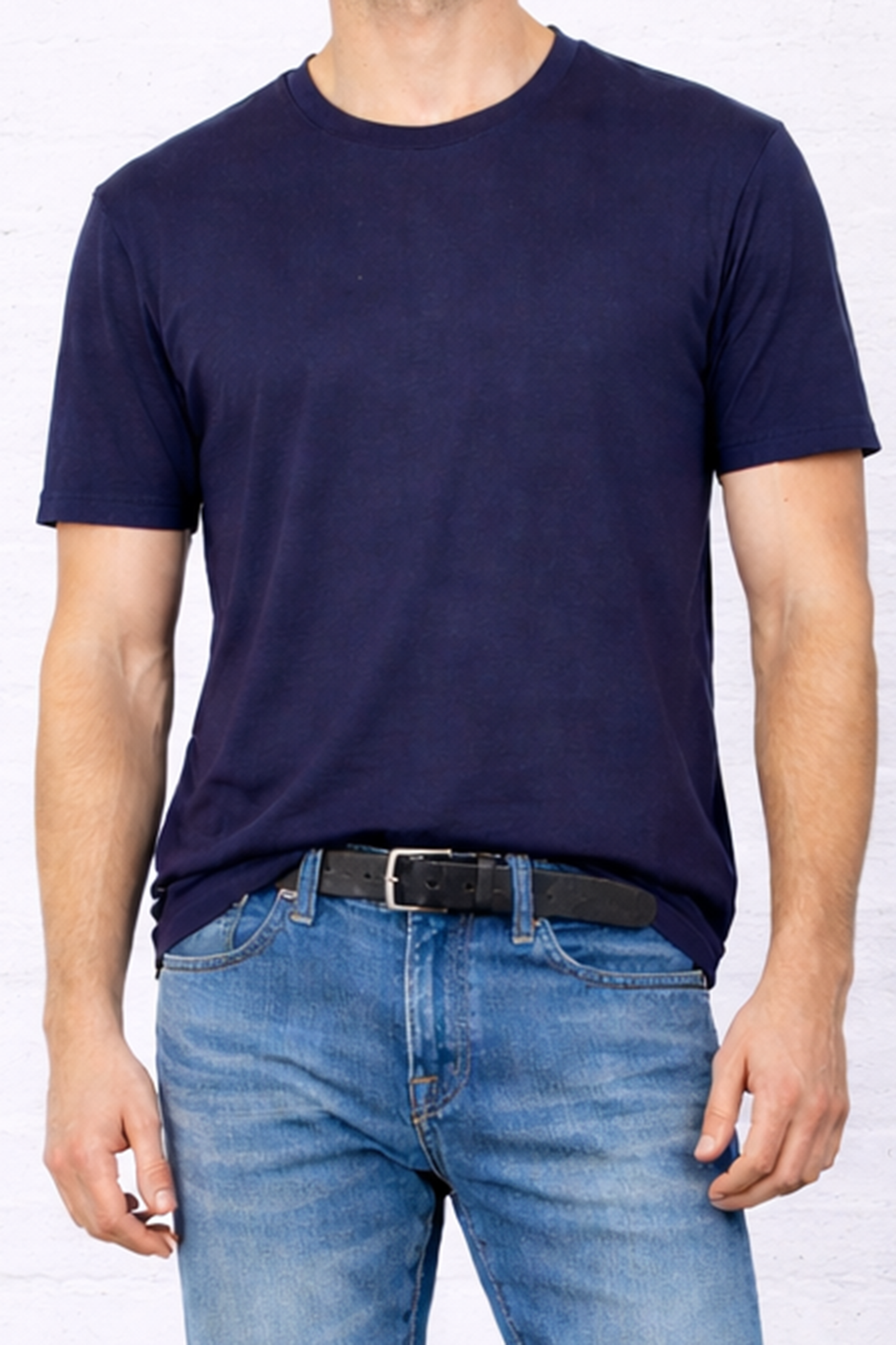 MENS CREW NECK T-NAVY