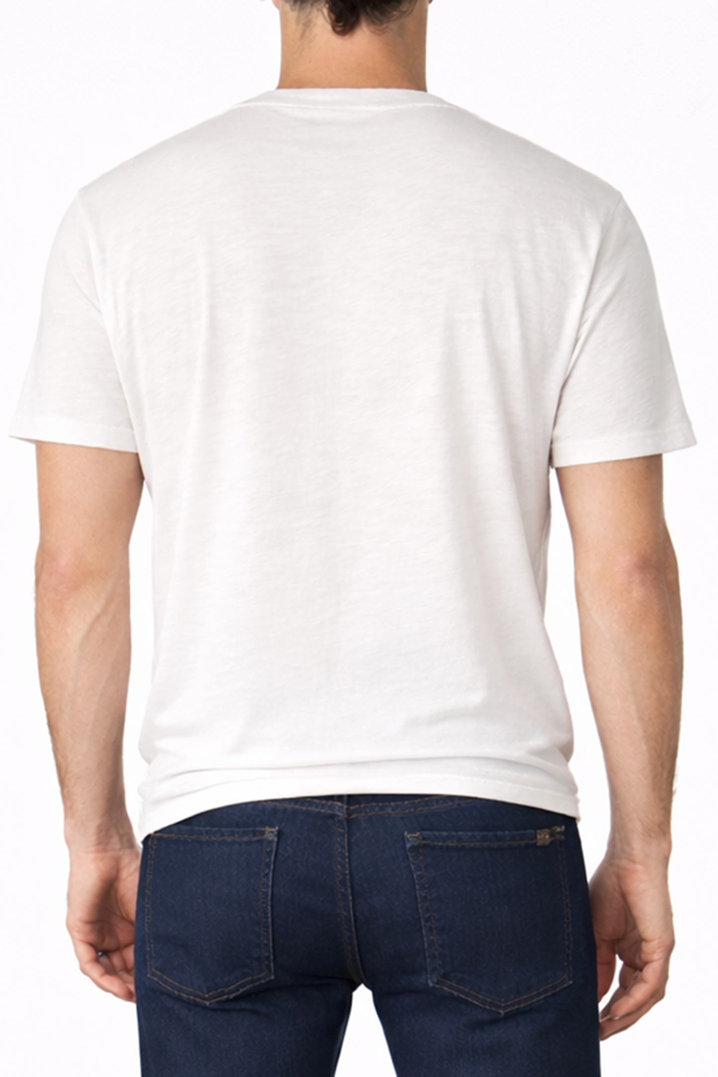 MENS CREW NECK T-WHITE