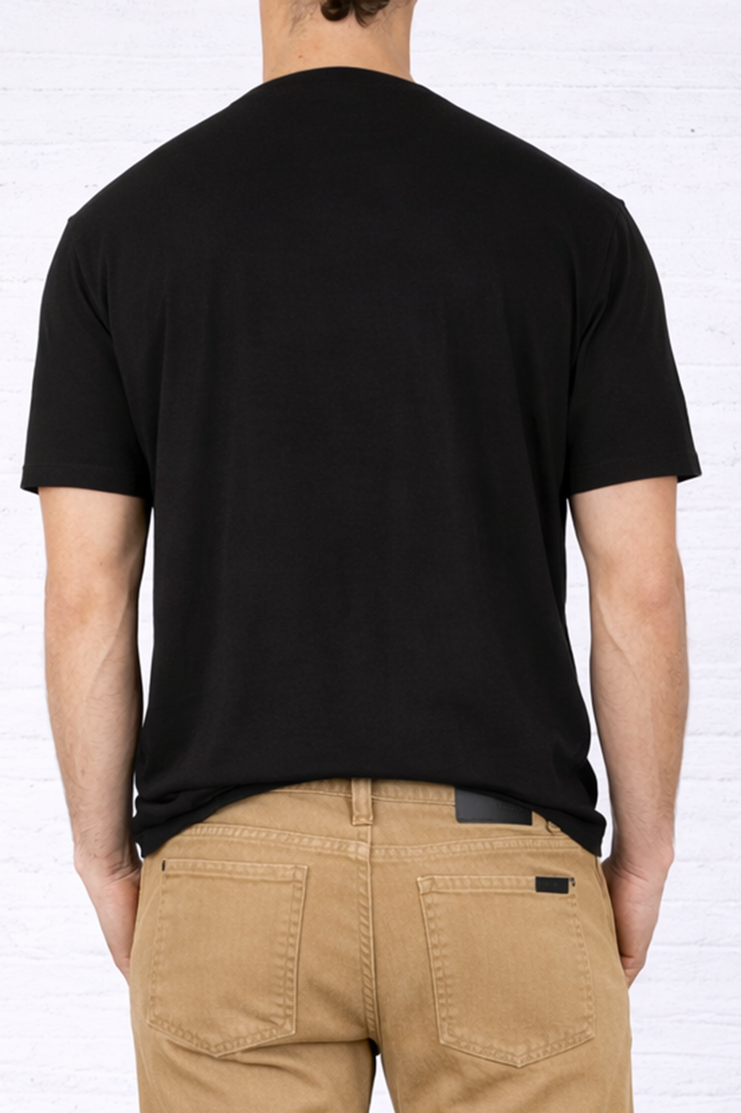 MENS CREW NECK T-BLACK