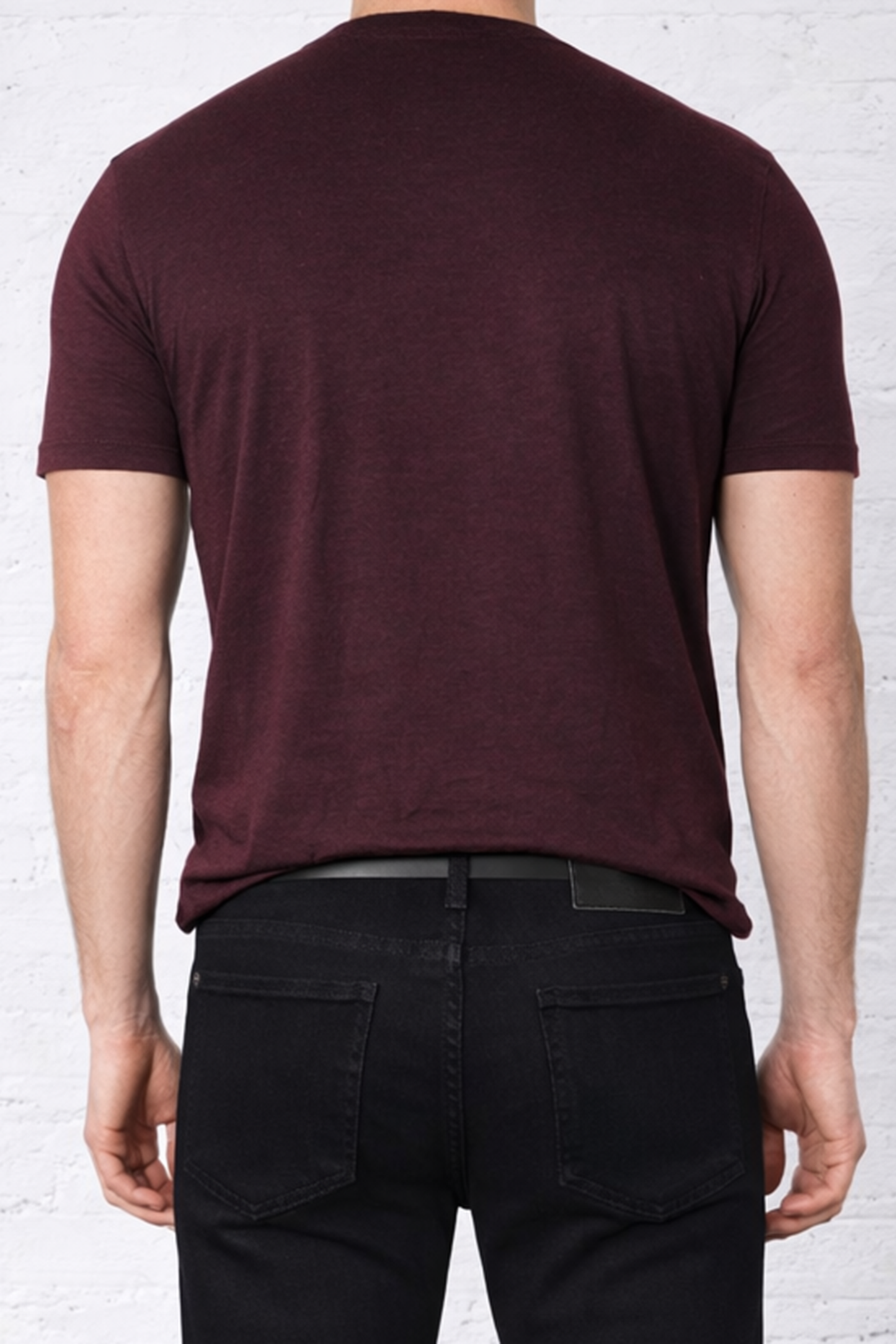 MENS V NECK T-FALL BERRY