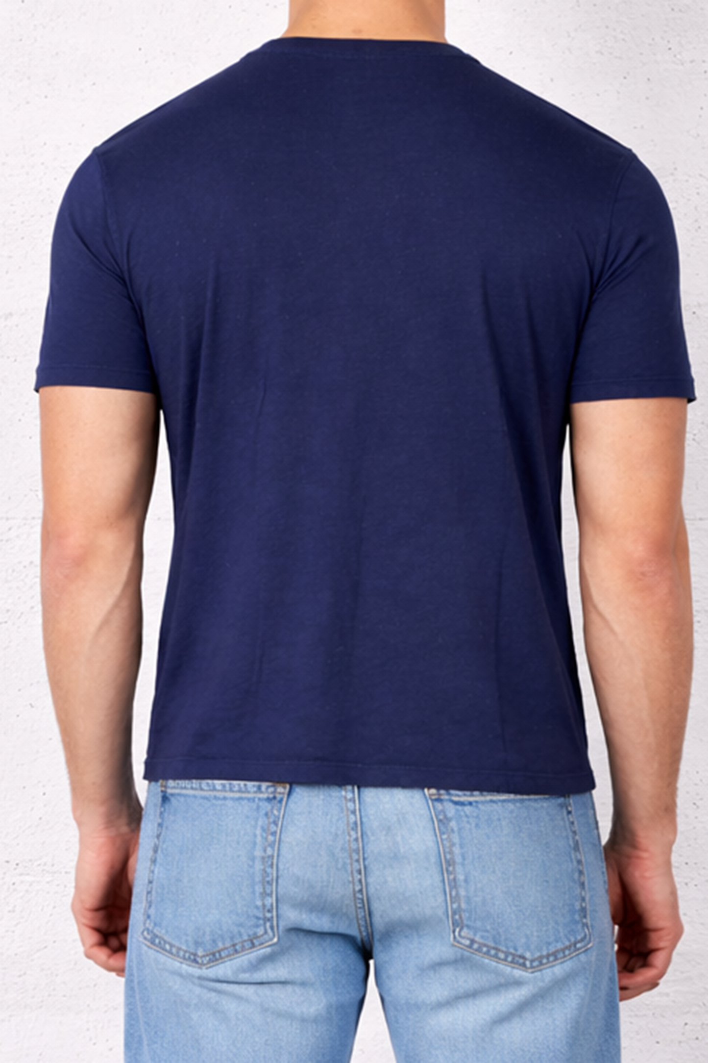 MENS V NECK T-NAVY