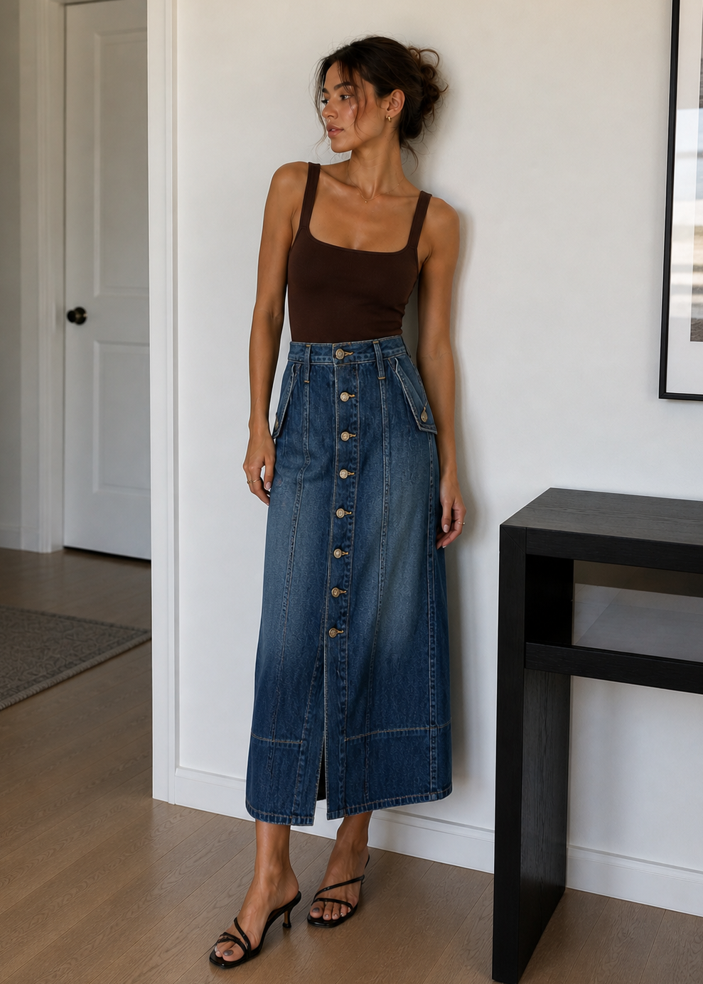 Rachel Utility Maxi Skirt