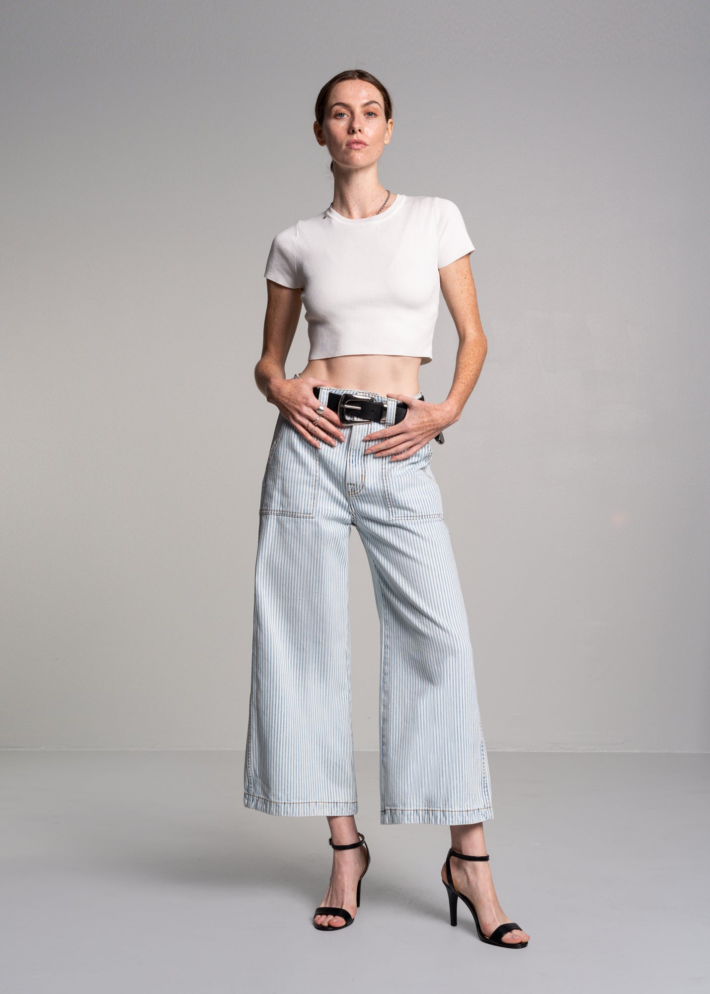 Avery Cropped Wide Trouser