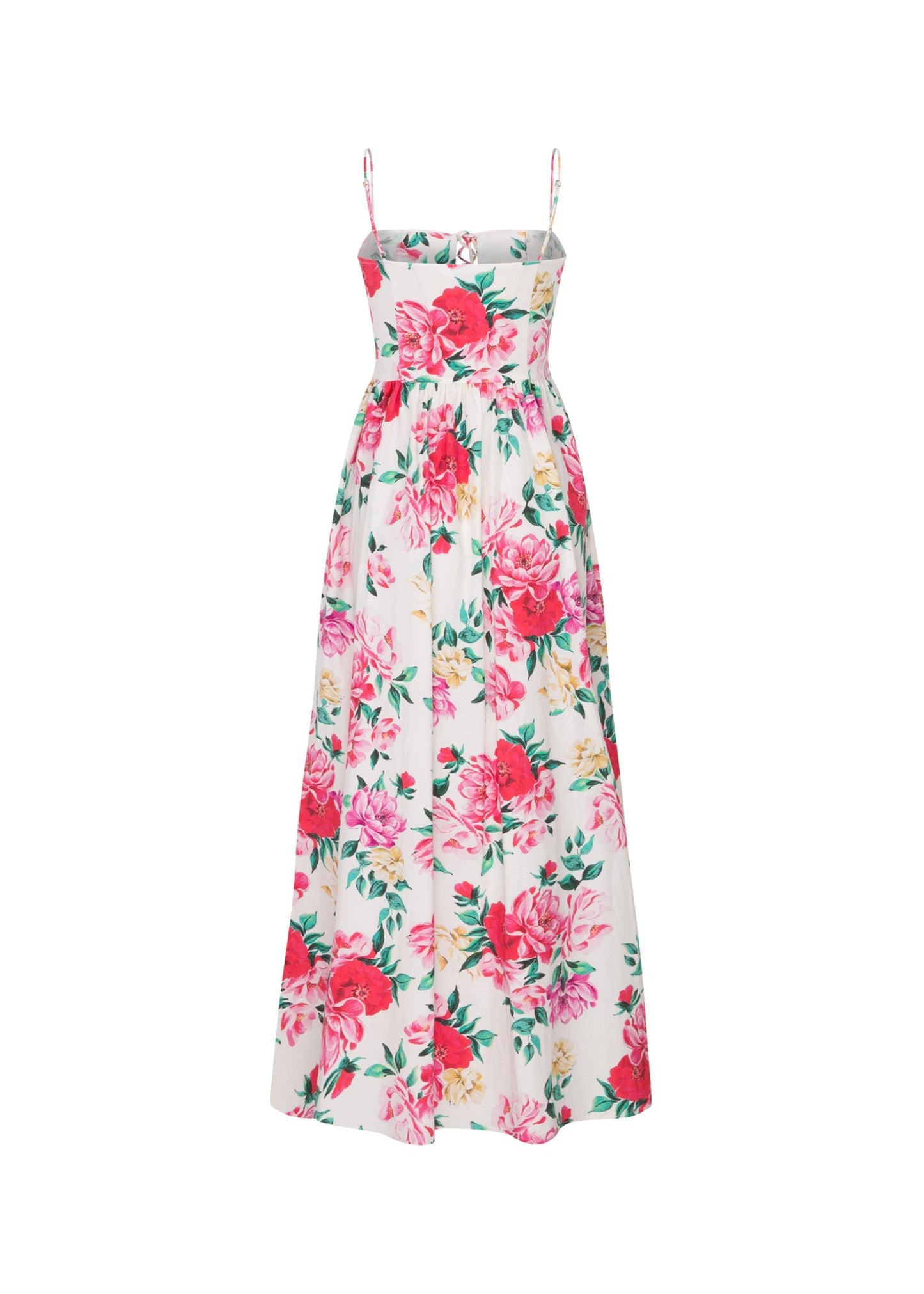Raquel Lace Up Floral Maxi Dress